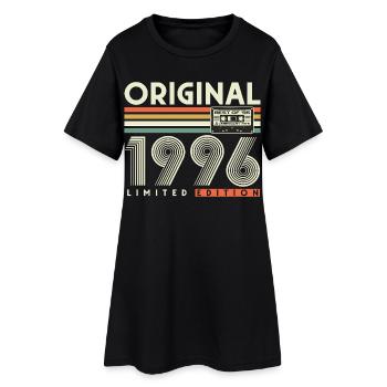 Vintage 1996 Vintage 30th Birthday Gift - Women’s T-Shirt Dress - black - Front