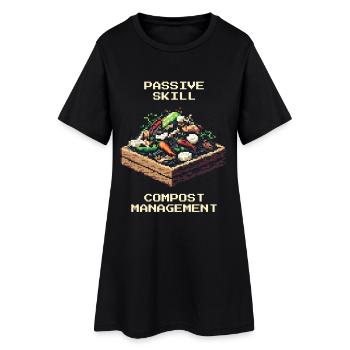 Compost Management | Composting & Garden - Women’s T-Shirt Dress - black - Front