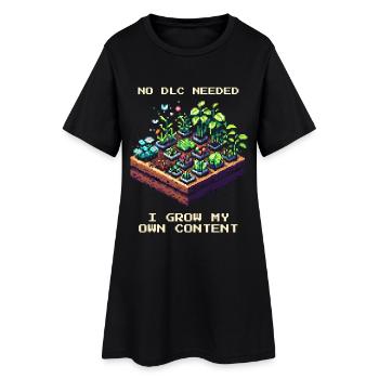 Aucun DLC nécessaire | Jardin en autonomie - Robe T-shirt Femme - noir - Devant