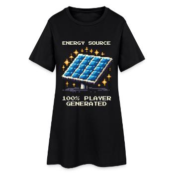 Énergie solaire | Hors réseau et autosuffisance - Robe T-shirt Femme - noir - Devant