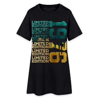 ÉDITION LIMITÉE 1976 50 ANS 50E ANNIVERSAIRE - Robe T-shirt Femme - noir - Devant