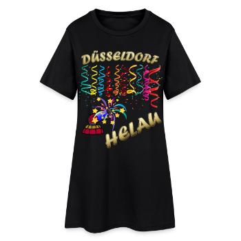 Confettis festifs Helau de Düsseldorf - Robe T-shirt Femme - noir - Devant