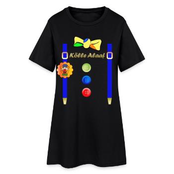 Clown du carnaval Kölle Alaaf & Boules Colorées - Robe T-shirt Femme - noir - Devant