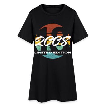 18th Birthday 2008 Boys and Girls Gift - Women’s T-Shirt Dress - black - Front