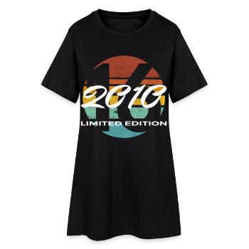 16e anniversaire cadeau garçons et filles 2010 - Robe T-shirt Femme - noir - Devant