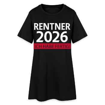 Retraite 2026 Drôle - Robe T-shirt Femme - noir - Devant