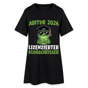 Grenouille de l’Abitur 2026 avec cadeau de remise des diplômes - Robe T-shirt Femme - noir - Devant