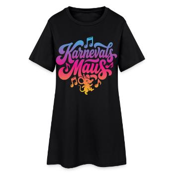 Costume de fête de carnaval Souris Carnaval - Robe T-shirt Femme - noir - Devant