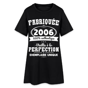 Made in 2006 – Aged to perfection - Women’s T-Shirt Dress - black - Front