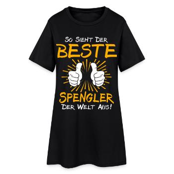 Idée de cadeau Spengler - Robe T-shirt Femme - noir - Devant