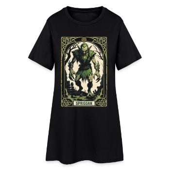 Créatures mythologiques Spriggan - Robe T-shirt Femme - noir - Devant