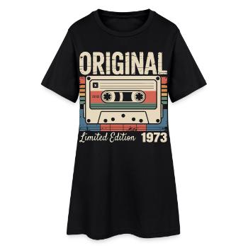 53ème anniversaire - Cadeau Vintage 1973 - Robe T-shirt Femme - noir - Devant