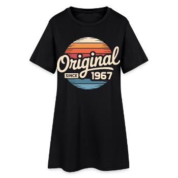 Cadeau d’anniversaire vintage 1967 Vintage 1967 - Robe T-shirt Femme - noir - Devant