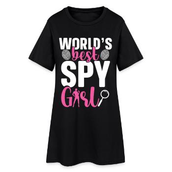 Uniforme de détective privée pour femmes Privé - Robe T-shirt Femme - noir - Devant