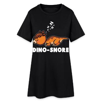 Dinosaurierpaläontologie Dino schlafend - Frauen T-Shirt-Kleid - Schwarz - Vorne