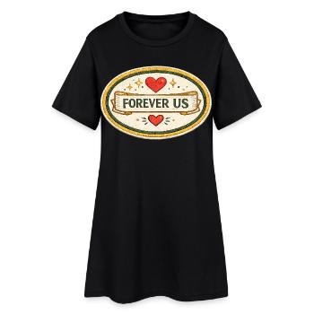 Cadeau de design pour la Saint-Valentin pour toujours nous aimer - Robe T-shirt Femme - noir - Devant