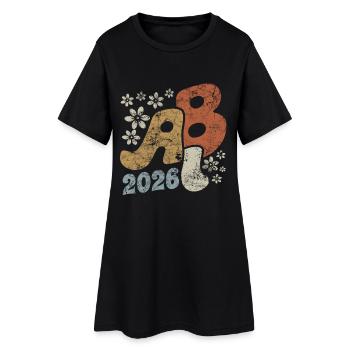 Don Abitur vintage ABI Blossoms 2026 - Robe T-shirt Femme - noir - Devant