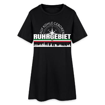 Région de la Ruhr - Robe T-shirt Femme - noir - Devant