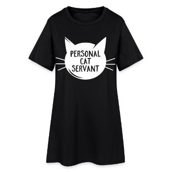Personal Cat Servant - Women’s T-Shirt Dress - black - Front