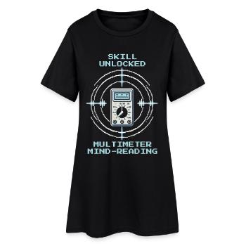 Multimeter-Mindreading | Messen Elektriker - Robe T-shirt Femme - noir - Devant