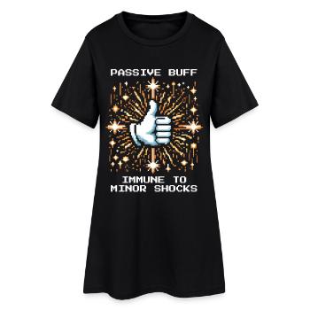 Les petites décharges électriques n’ont pas d’importance | Humour d’électricien - Robe T-shirt Femme - noir - Devant