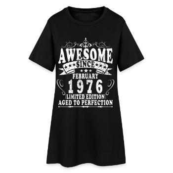 50e anniversaire février 1976 Millésime - Robe T-shirt Femme - noir - Devant