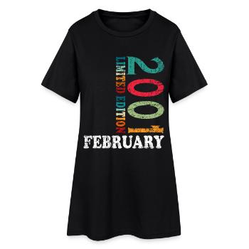 25e anniversaire février 2001 Millésime Millésime - Robe T-shirt Femme - noir - Devant