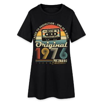 Cadeau vintage pour le 50e anniversaire rétro de 1976 - Robe T-shirt Femme - noir - Devant
