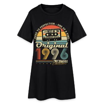 1996 Vintage 30th Birthday Gift Retro - Women’s T-Shirt Dress - black - Front