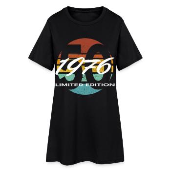 50e anniversaire 1976 cadeau pour hommes et femmes - Robe T-shirt Femme - noir - Devant