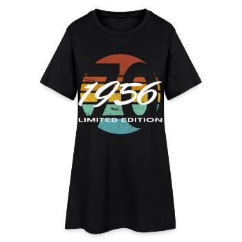 70th Birthday 1956 Gift for Men and Women - Women’s T-Shirt Dress - black - Front