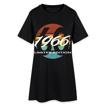 60e anniversaire 1966 cadeau pour hommes et femmes - Robe T-shirt Femme - noir - Devant