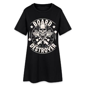 fléchettes - Robe T-shirt Femme - noir - Devant