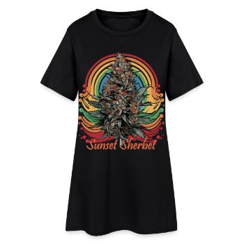 Sunset Sherbet - Women’s T-Shirt Dress - black - Front