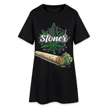 Stoner - Women’s T-Shirt Dress - black - Front