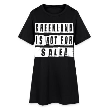 Chemise Greenland Is Not For Sale - Robe T-shirt Femme - noir - Devant
