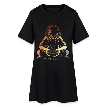 Gamer - Women’s T-Shirt Dress - black - Front