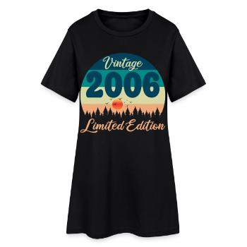 20e Anniversaire 20 ans 2006 Cadeau Vintage Rétro - Robe T-shirt Femme - noir - Devant