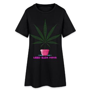 Weed Suga Mama - Women’s T-Shirt Dress - black - Front