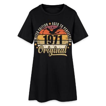1971 Cadeau d'anniversaire 1971 Original 1971 - Robe T-shirt Femme - noir - Devant