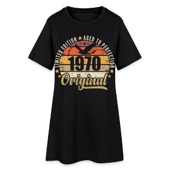 1970 Cadeau d'anniversaire 1970 Original 1970 - Robe T-shirt Femme - noir - Devant