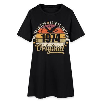 1974 Cadeau d'anniversaire 1974 Original 1974 - Robe T-shirt Femme - noir - Devant