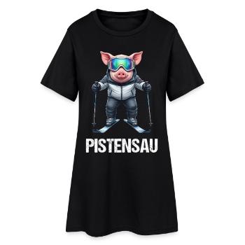Pistensau - Women’s T-Shirt Dress - black - Front