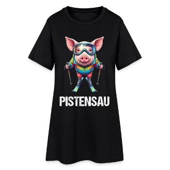 Pistensau_2 - Robe T-shirt Femme - noir - Devant