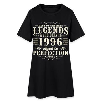 1996 Vintage Rétro Cadeau D'anniversaire - Robe T-shirt Femme - noir - Devant