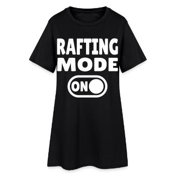 Mode rafting activé – Eaux vives en canot pneumatique - Robe T-shirt Femme - noir - Devant