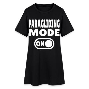 Mode parapente ACTIVÉ – Parapente Liberté - Robe T-shirt Femme - noir - Devant
