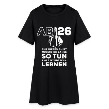Abitur 2026 - J’ai dû étudier longtemps - Robe T-shirt Femme - noir - Devant