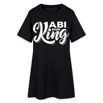 Abi King 2026 - Abitur - Spruch - Frauen T-Shirt-Kleid - Schwarz - Vorne