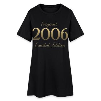 20th Birthday February 2006 Vintage Vintage - Women’s T-Shirt Dress - black - Front